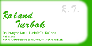 roland turbok business card